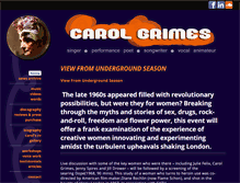 Tablet Screenshot of carolgrimes.com